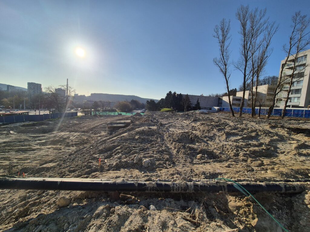 Začiatok výstavby 2. fázy – príprava staveniska